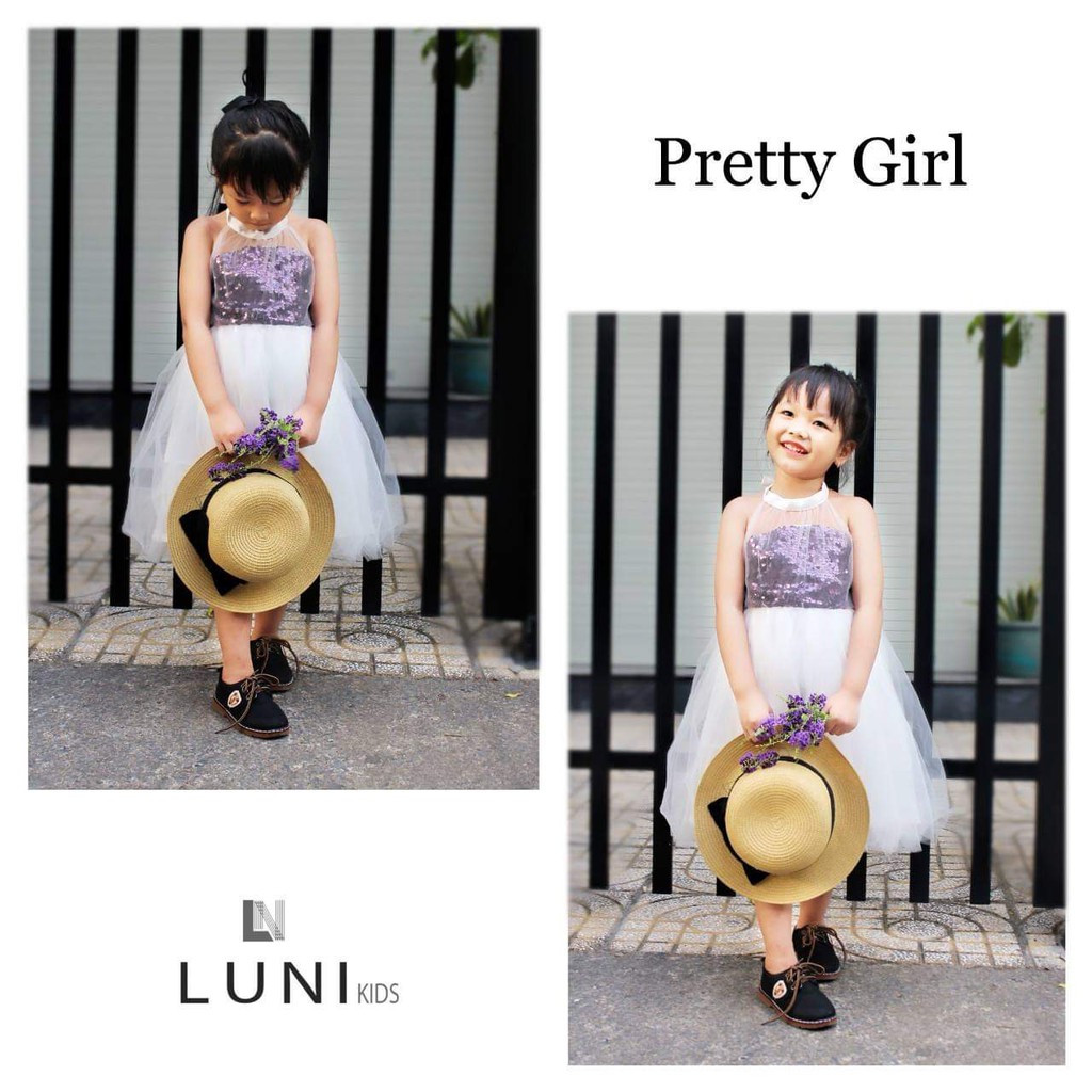 Đầm công chúa kim sa Luni