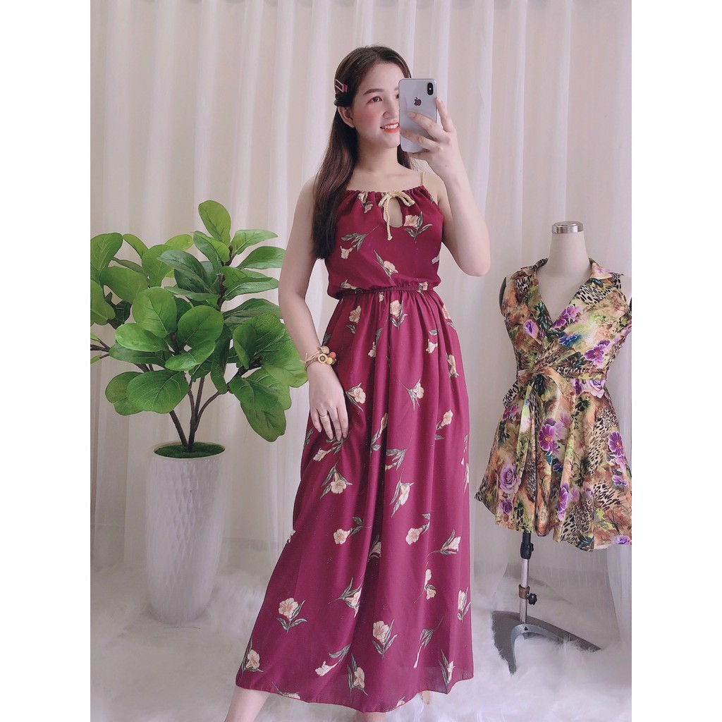 ❤️ MẪU MỚI - GIÁ SỈ ❤️ Đầm Maxi Hai Dây Hở Lưng Xẻ, VÁY 2 dây THẮT NƠ CỔ đi biển DẠ HỘI DỰ TIỆT, ĐỒ BỘ MĂC NHÀ | BigBuy360 - bigbuy360.vn
