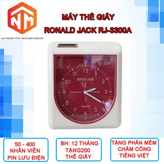 Máy chấm công thẻ giấy Ronald Jack RJ-3300A - Máy Chấm Công - Nhật Minh
