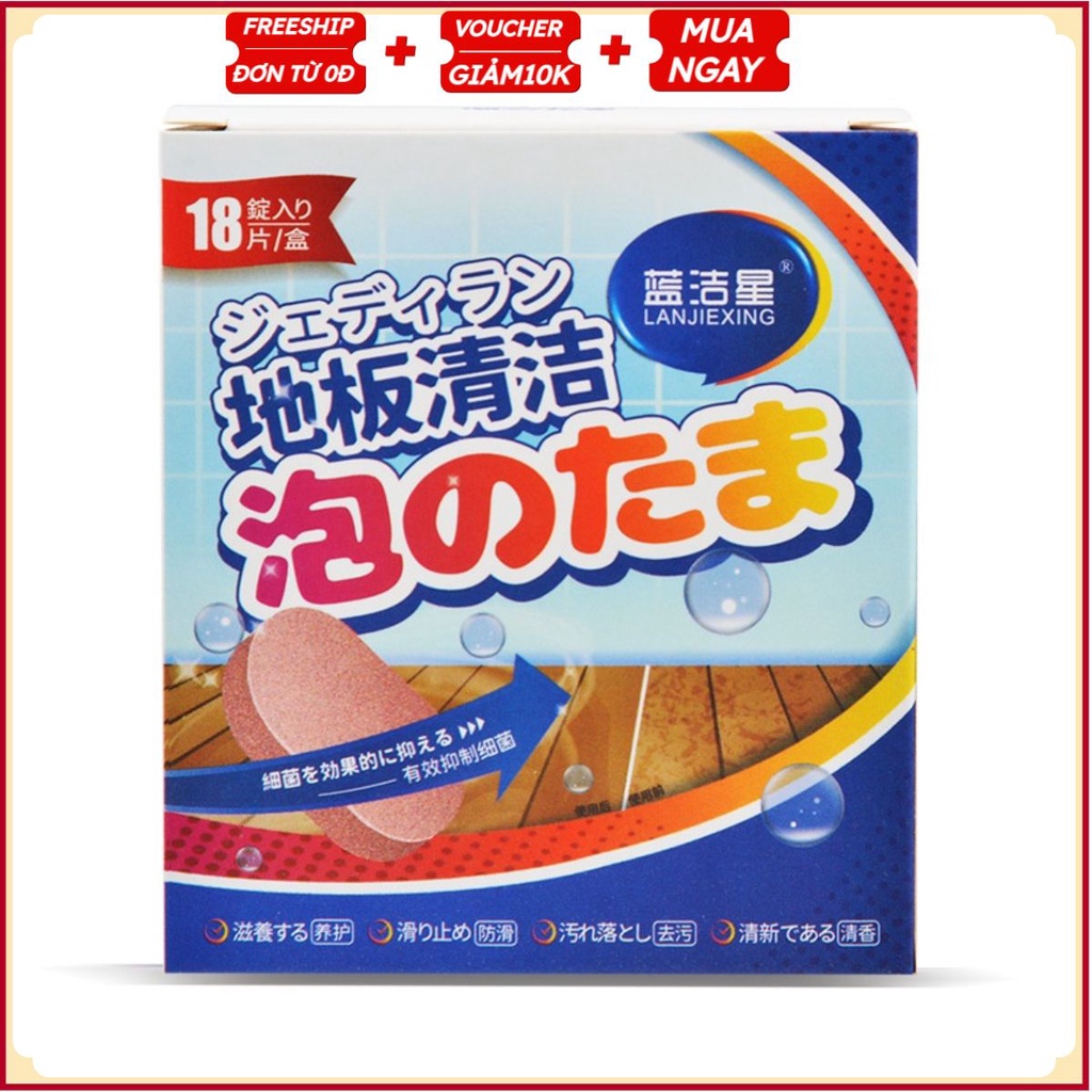 PVN35781 Viên lau sàn 3in1 chống muỗi và công trùng hộp 18 viên T2