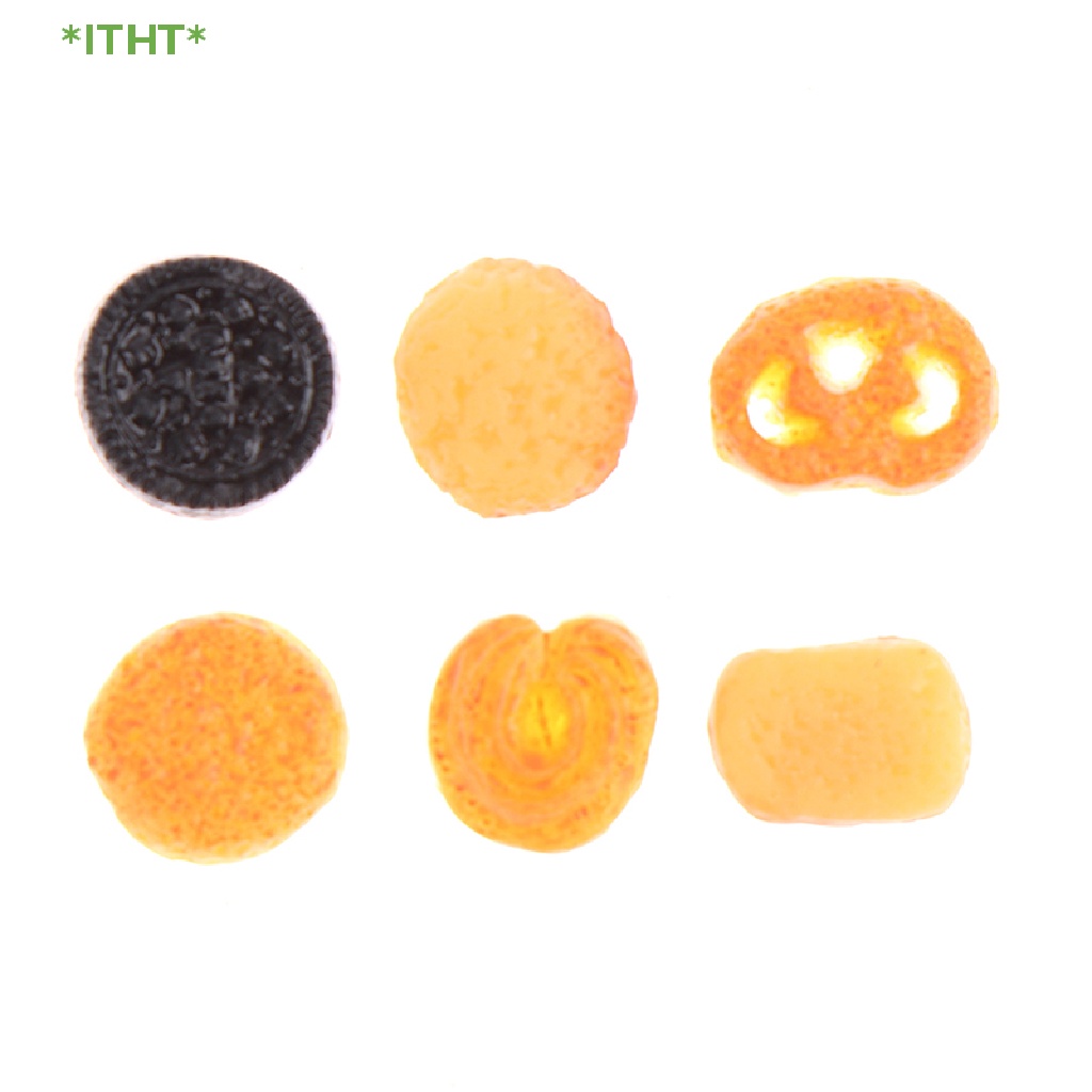 Bộ 10 Mô Hình Bánh Quy Trang Trí Nhà Búp Bê Mới