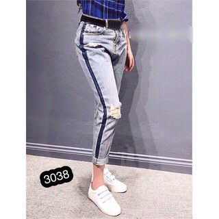 Quần Bò Nữ Rách Cao Cấp OHS3038