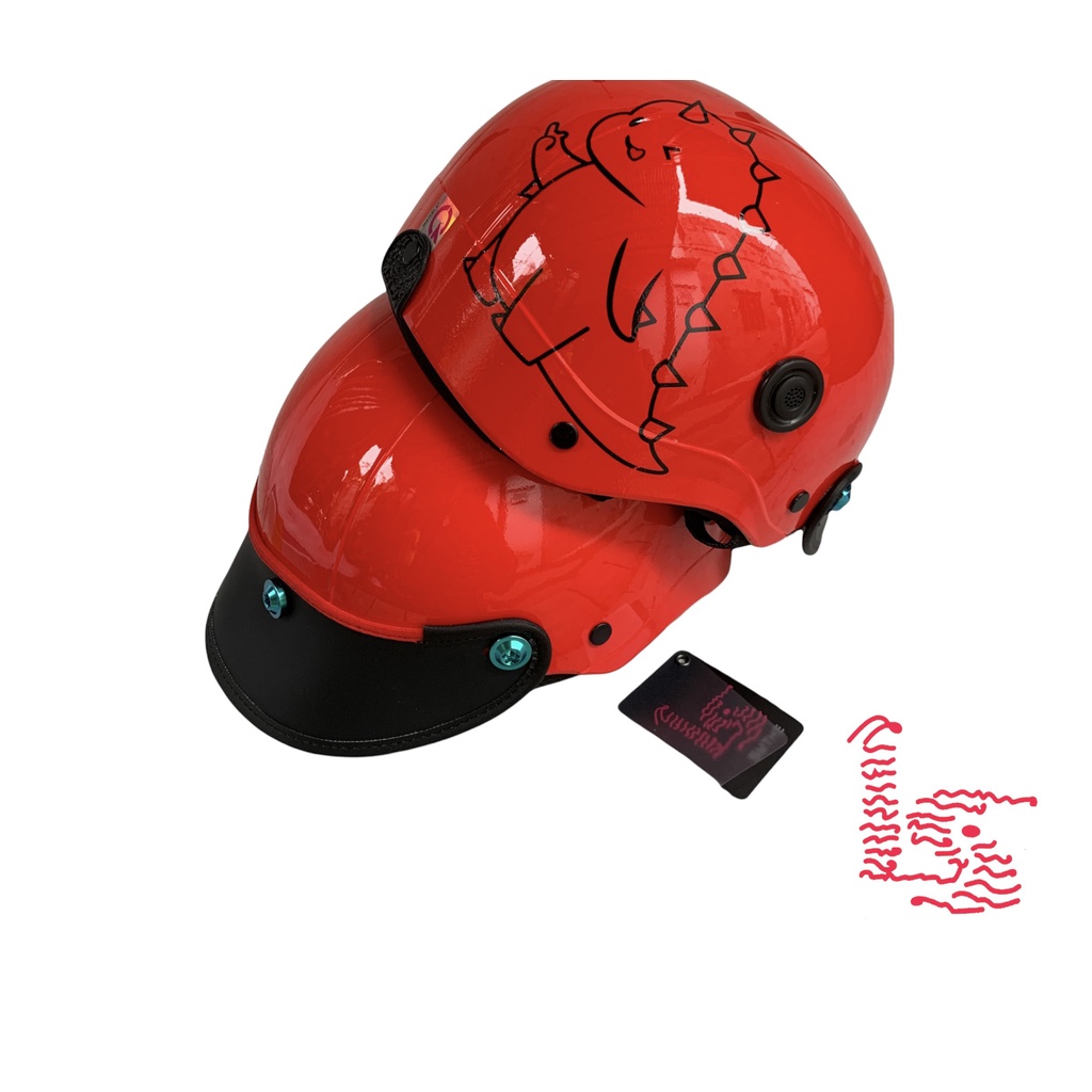Nón Bảo Hiểm LS Phủ NaNo Ốc Titan Khủng Long