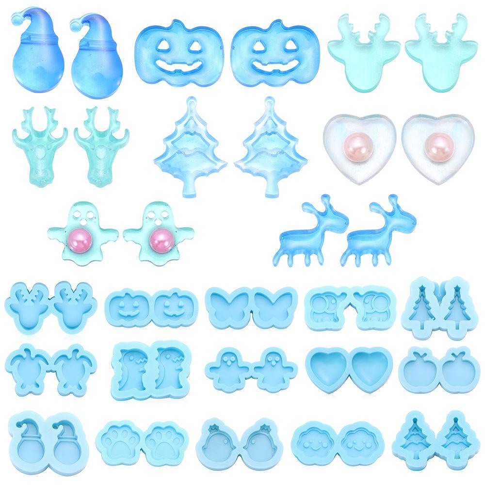 JANE Khuôn Silicone Làm Bông Tai Hình Ông Già Noel