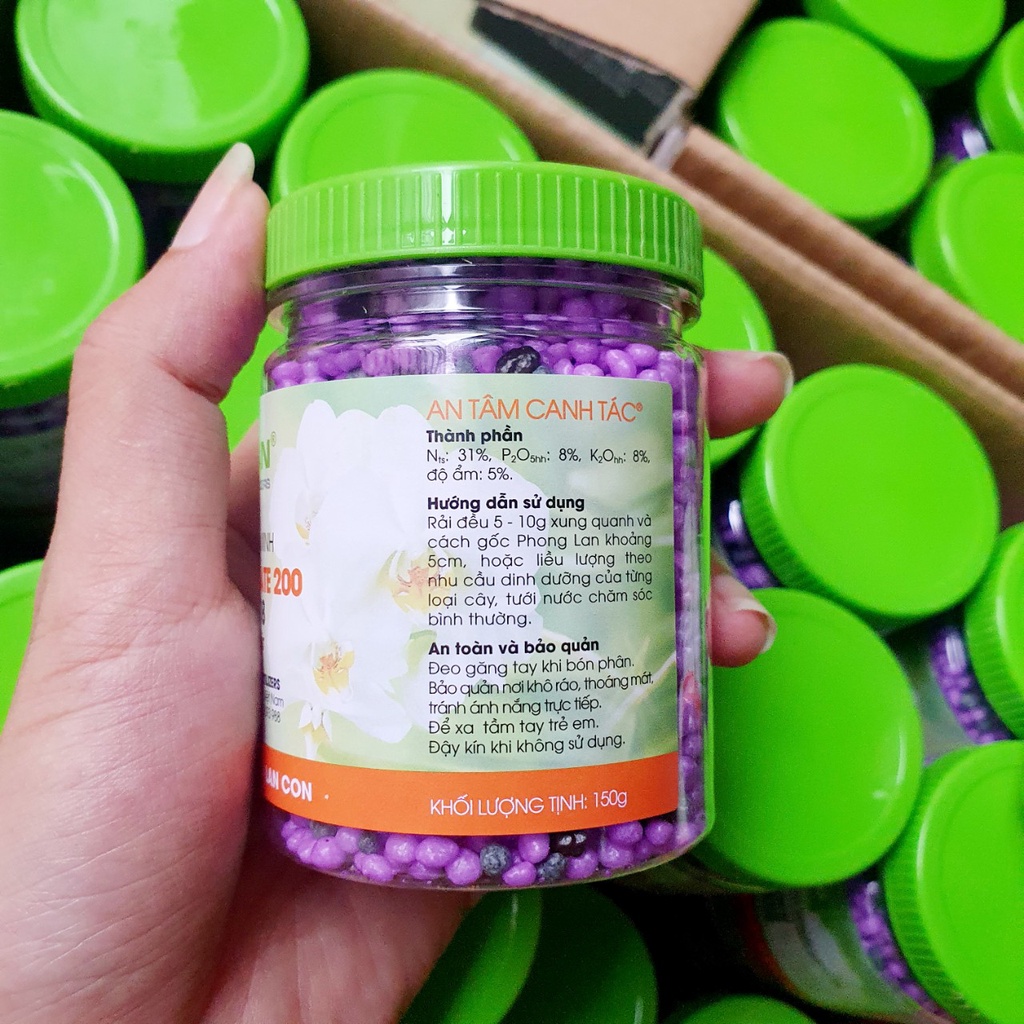 Rynan Phân Tan Chậm Cho Cây Con-Trưởng Thành-Ra Hoa Dùng Bón Lan, Bonsai Rynan200/ Rynan210/ Rynan220 150gr