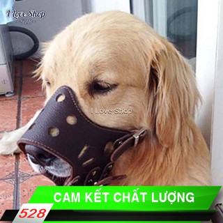 Rọ mõm cho chó bằng da đẹp, vật dụng cho chó
