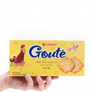 Orion bánh quy mè Goute 144gr hộp 4 cái