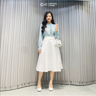 Sơ mi rập ly kẹp cổ CT Cchat Clothes