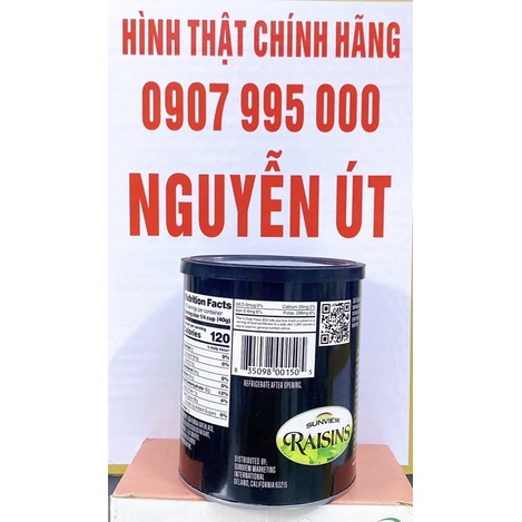 nho khô mỹ raisins sunview 425g