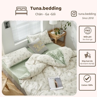 CHĂN GA COTTON LIVING HOA NHÍ VINTAGE