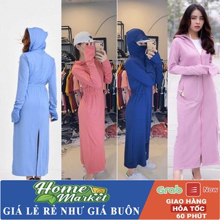 ( MUA 2 TẶNG HỘP KHẨU TRANG ) Áo Chống Nắng Nữ Thông Hơi Dáng Dài, Vải Kim Cương Siêu Mát