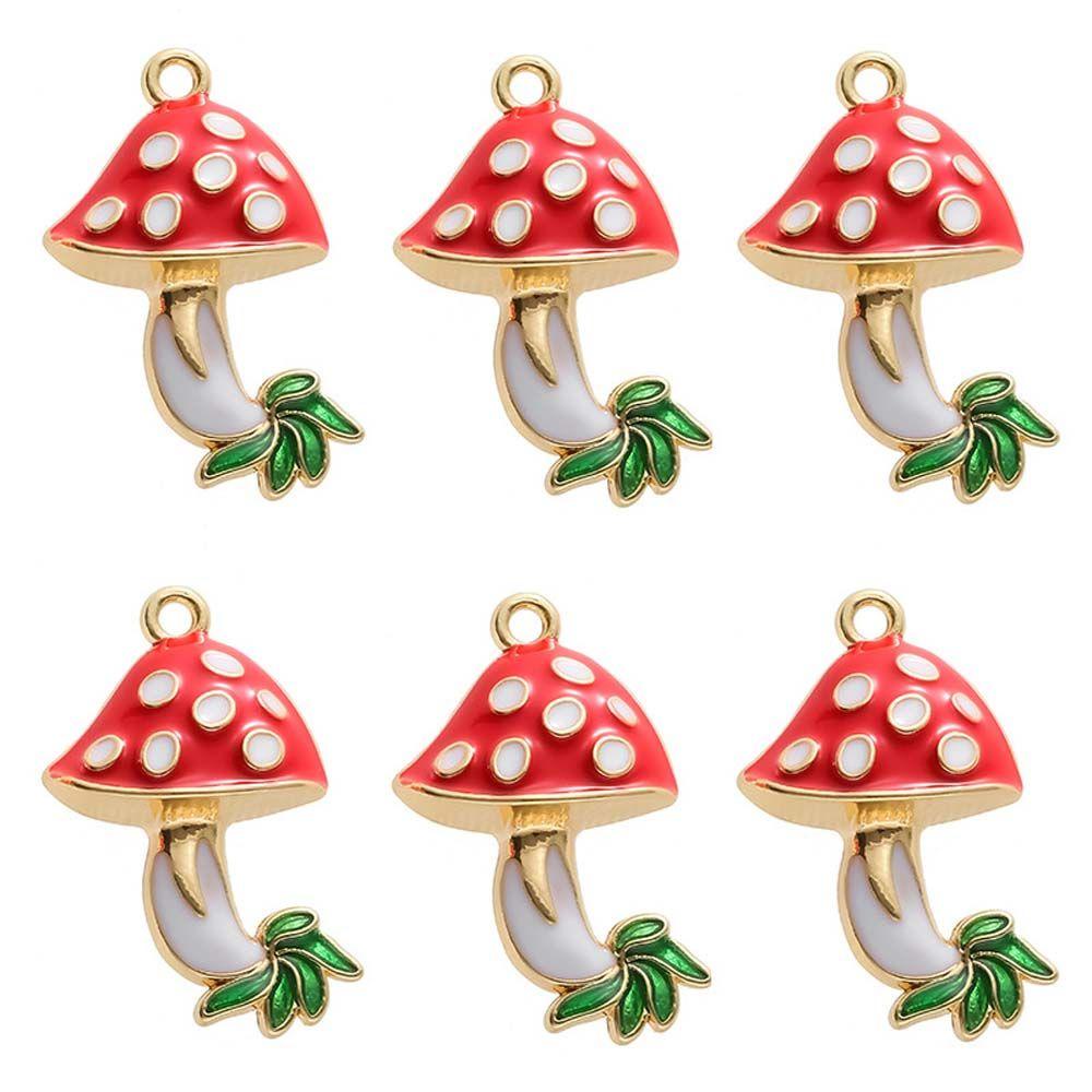 1 Móc Khóa Hình Cây Nấm Đỏ DIY