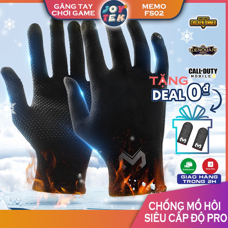 [NEW 2021] Bao tay chơi game chống mồ hôi Memo FS02 chơi game free fire liên quân pubg cod siêu nhạy