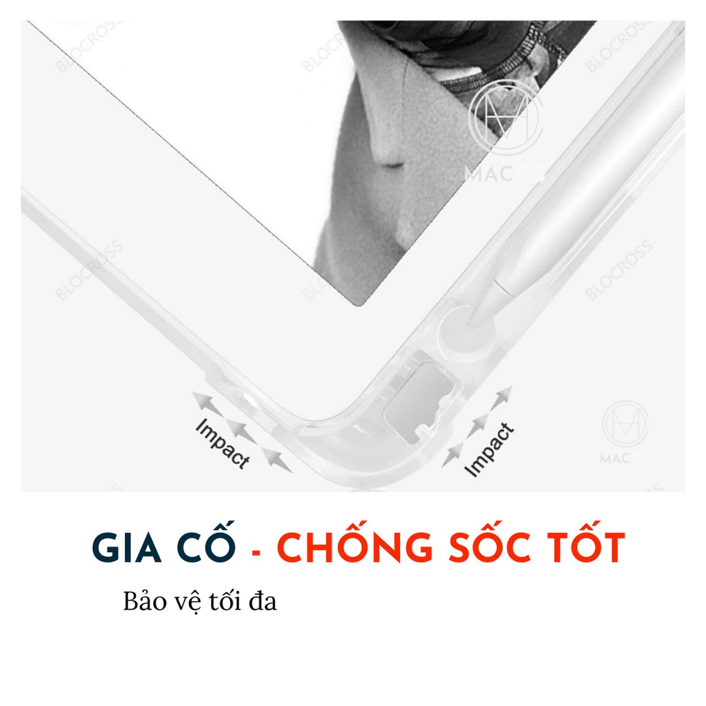 [TẶNG BÚT STYLUS] Bao da Ipad DIY có khay đựng bút, nhám chống ố - Case ốp lưng Gen10.2 Air 3 4 Pro 11 10.9 12.9 (AB05)