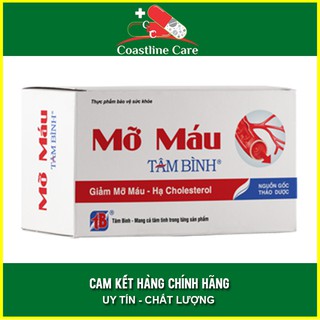 Mỡ Máu Tâm Bình Hộp 60 Viên - Hỗ Trợ Giảm Mỡ Máu - Coastlinecare Pharmacy