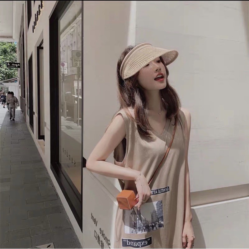 Váy suông EX sát nách from rộng dáng dài | BigBuy360 - bigbuy360.vn