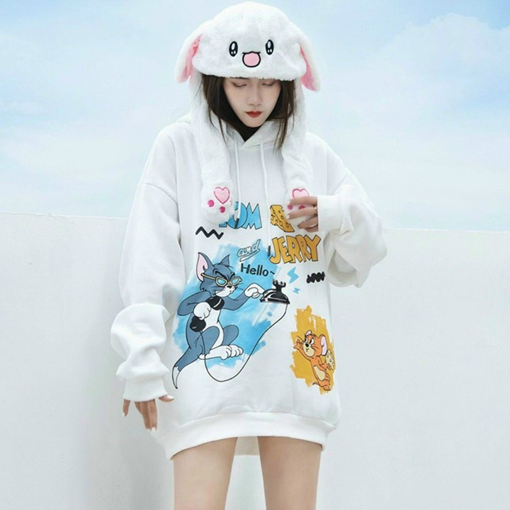 [Giá Sale] ÁO HOODIE - ÁO KHOÁC NỈ NGOẠI Hoạt Hình (H2180 - Cổ Chui)