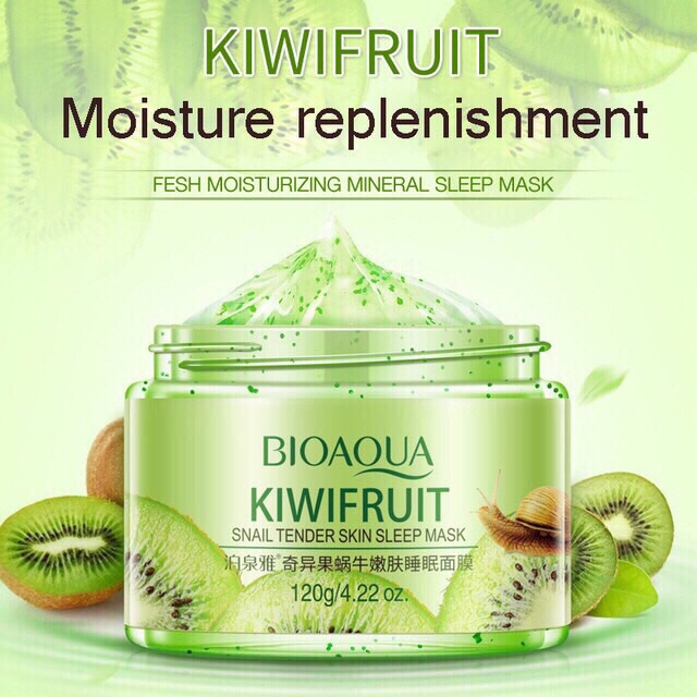 Mặt nạ ngủ lựu đỏ, kiwi BIOAQUA