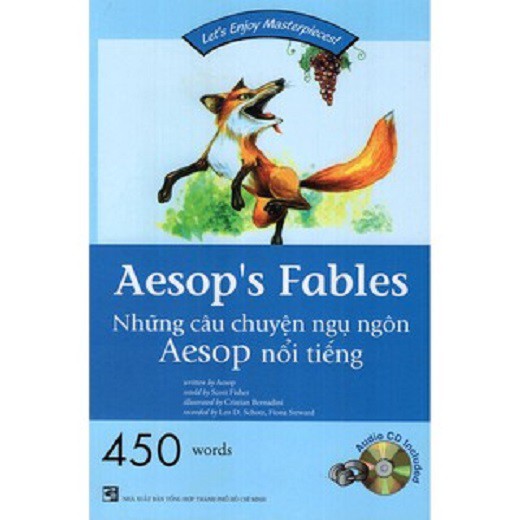 Sách - Happy Readers Aesop's Fables 44007 - Những Câu Chuyện Ngụ Ngôn Aesop Nổi Tiếng (450 Words + CD) - First News