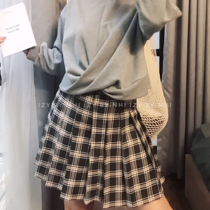 CHÂN VÁY KẺ XẾP LY BIGSIZE SIÊU CUTE - IZYBYNHI | BigBuy360 - bigbuy360.vn