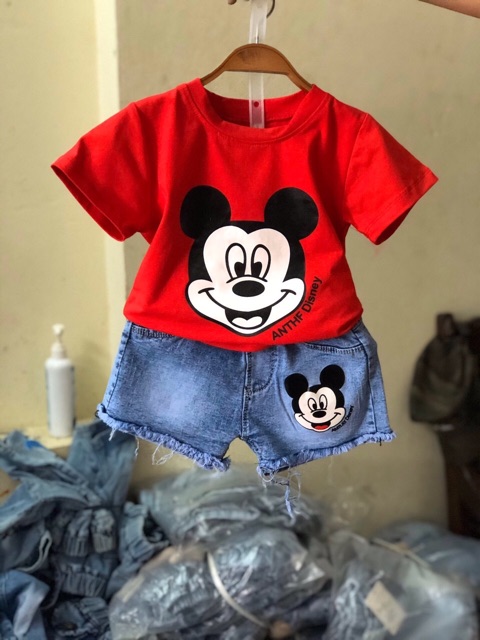 Set micky áo kèm quần jean mã SMK72082