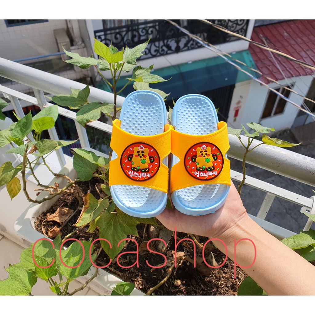 Dép quai ngang đế siêu mềm và nhẹ cho bé trai, hoạt hình kẹo nổ cho bé đế siêu chắc