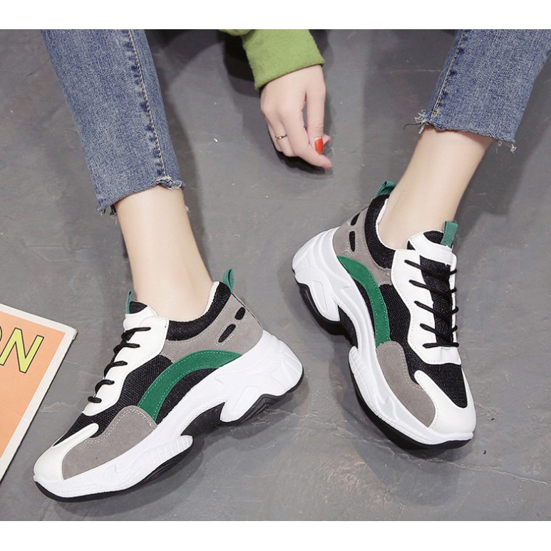 Giày sneaker nữ MS029 (xám xanh)