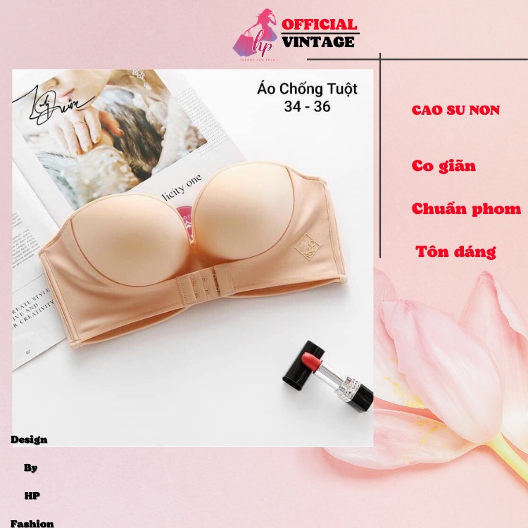 Áo ngực nữ chống tụt cúp ngực cài trước không dây mặc váy áo hở vai xinh- Bi19