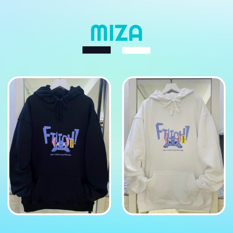 Áo hoodie nam nữ unisex cặp đôi local brand nỉ ngoại form rộng có mũ ulzzang hàn quốc cute zip chống nắng STICHT MIZA