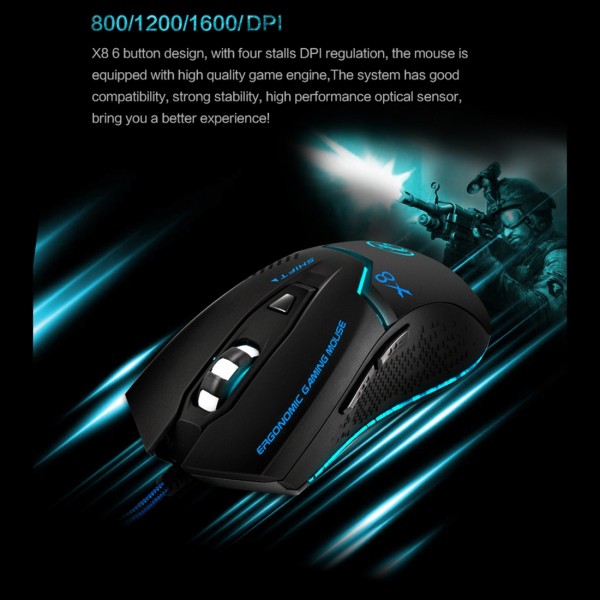 Chuột có dây Gaming iMice X8 - Bảo hành chính hãng 12 tháng!!!