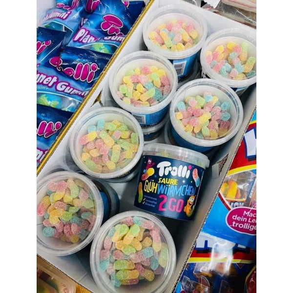 Kẹo Dẻo TROLLI 2GO Hình Sâu Chua Ngọt Bé Thích Mê - Chuẩn Hàng Đức