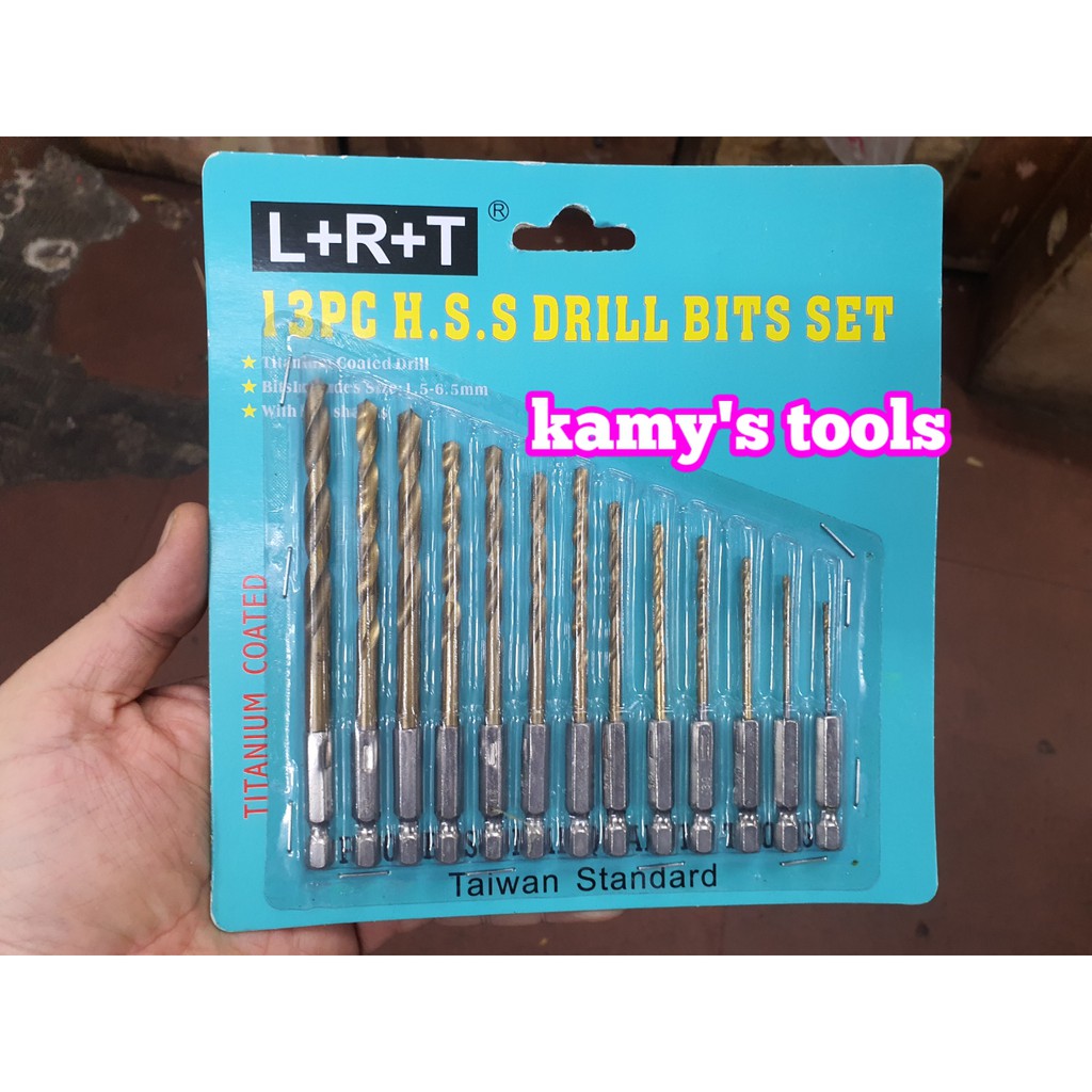 Bộ Mũi Khoan Sắt Thép 13 Cái Đuôi Lục Giác 1.5mm-6.5mm