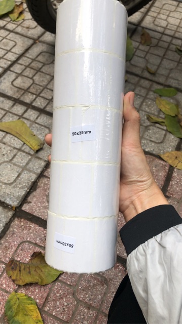 Cuộn tem trà chanh, trà sữa KT: 50x30mm 900 tem