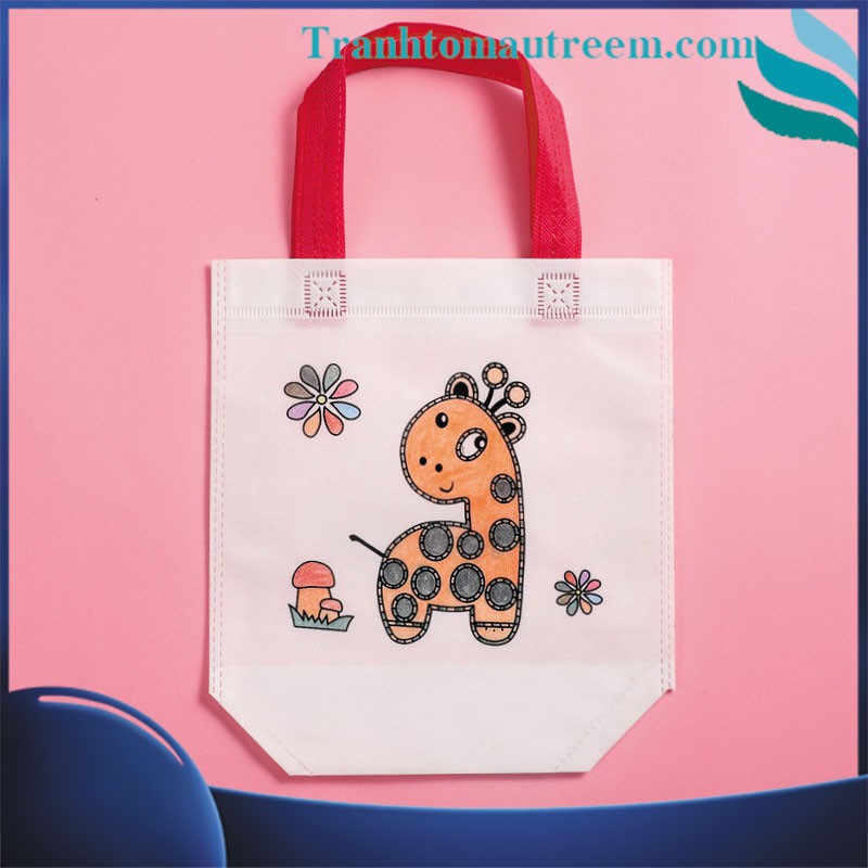 Túi Vải Vẽ Tô Màu Đựng Sách Vở Cho Bé