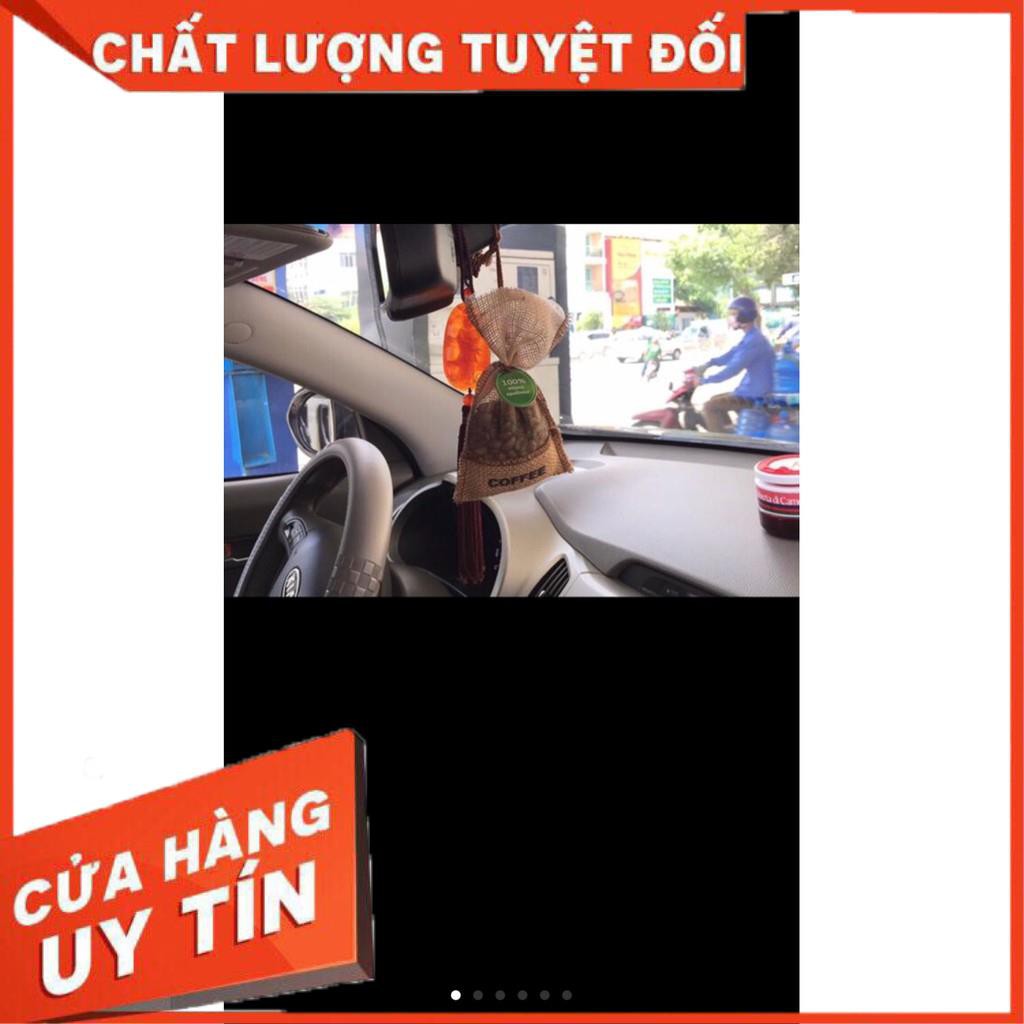 [Xả kho + free ship] Túi treo cà phê trên oto kèm tinh dau thơm