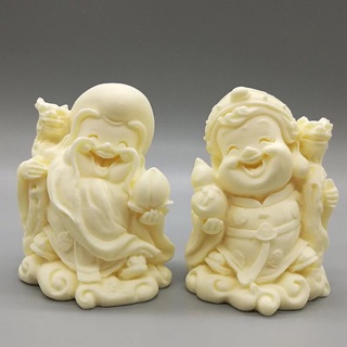 Khuôn silicon Ông Bà Thọ cao 7,5cm nặng 150-200gam