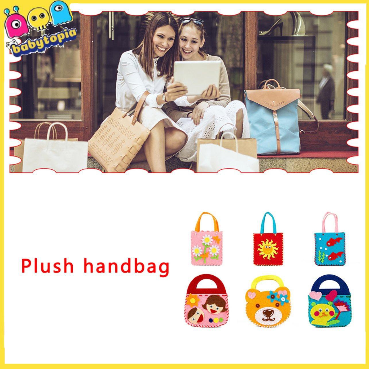DIY Tote Bag Kindergarten Handmade Creative Paste Material Bag Candy Bag Gift Educational Toy Colorful
