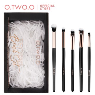 Bộ 5 Cọ Trang Điểm O.TWO.O Bằng Sợi Tổng Hợp Kèm Hộp Quà Giáng Sinh Tinh Tế 60g