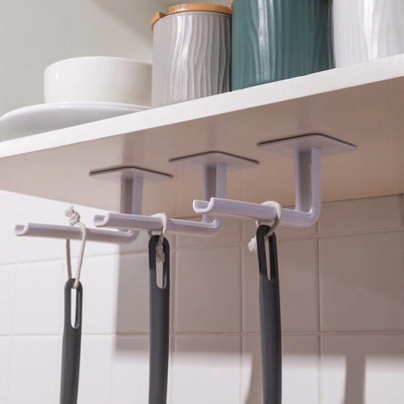 Móc treo đồ dán tường chữ L - đa năng, tiện dụng