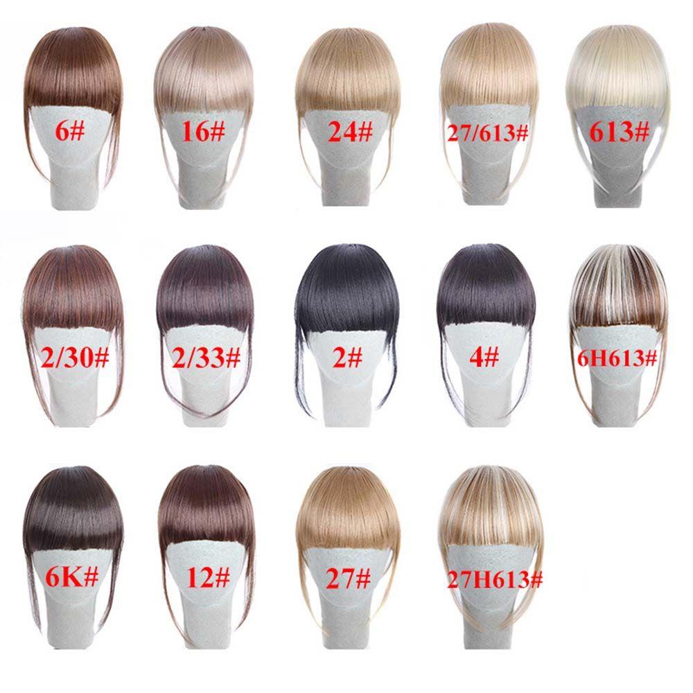 Tóc Mái Giả Thẳng Nối Dài Có Kẹp Chất Lượng Cao