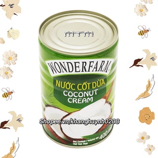 Nước Cốt Dừa Wonderfarm lon 400ml