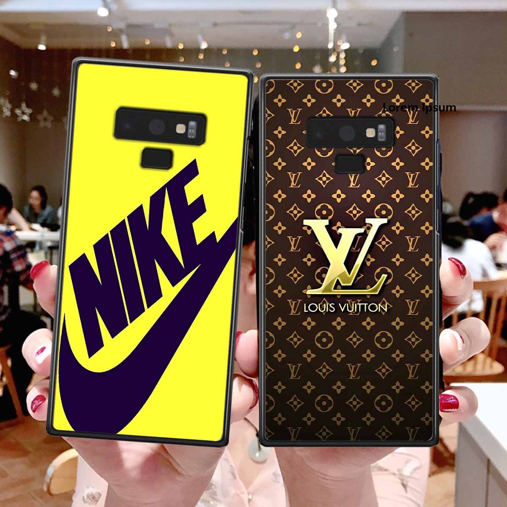 Ốp Samsung Note 9 in hình thương hiệu L.V, N.I.K.E cá tính, đẳng cấp