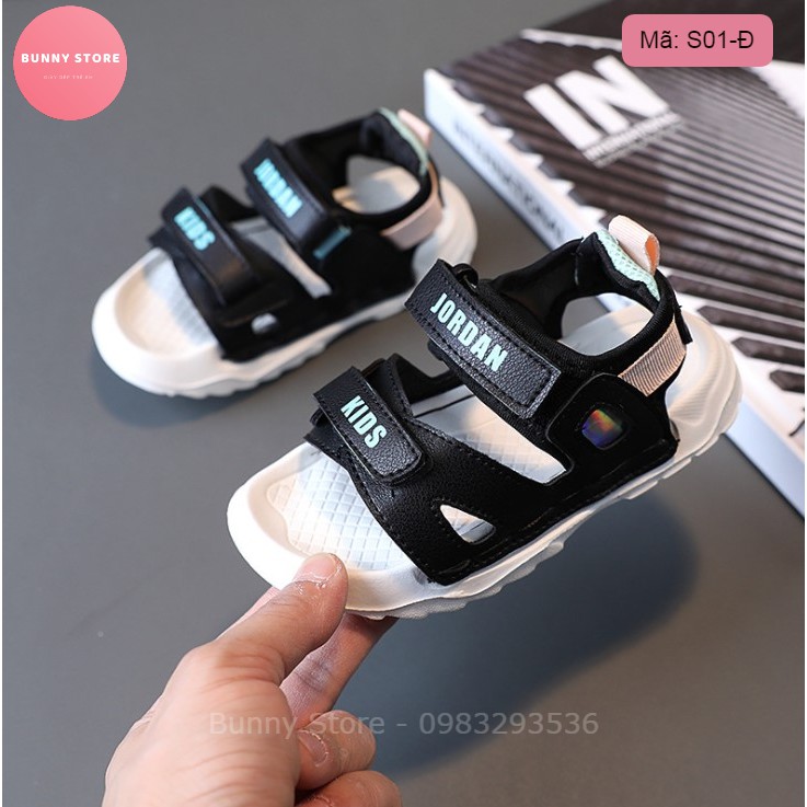 Sandal trẻ em Jordan cho bé trai cao cấp - Dép quai hậu chống trơn trượt, chống vấp thoáng khí cho bé BUNNY STORE BN09