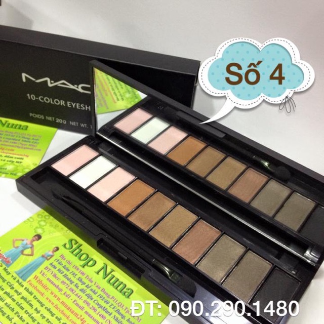 Set Màu Mắt 10 ô đẹp