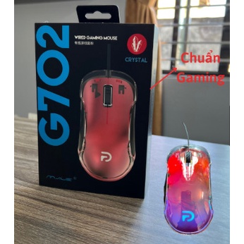Chuột Gaming G702 CRYSTAL Led RGB 4 nút lập trình 12000 DPI bảo hành 12 tháng - CBF Tony