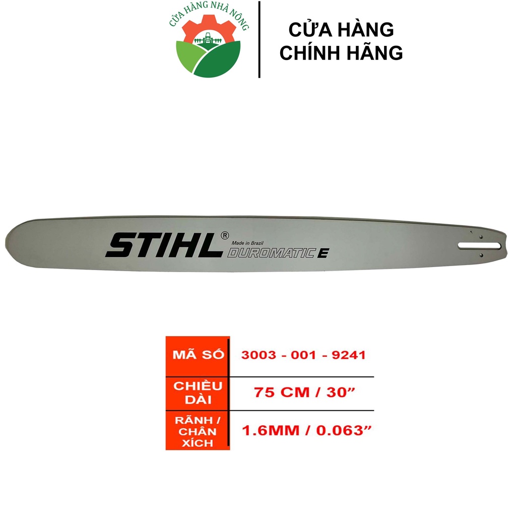 Lam máy cưa STIHL 8 tấc 30 in chân xích 1.6mm 3003 - 001 - 9241 chính hãng