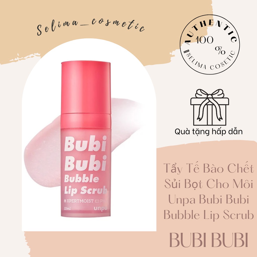 [Mẫu Mới 2021] Tẩy Da Chết Môi Unpa Bubi Bubi Lip Hàn Quốc