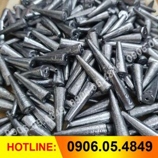 1 Ký Chì câu cá - chì nhọn xuyên tâm 3g - 5g - 7g - 10g - 15g - 20g - 25g - 30g - 40g - 50g - 70g - 80g -  90g - 100g