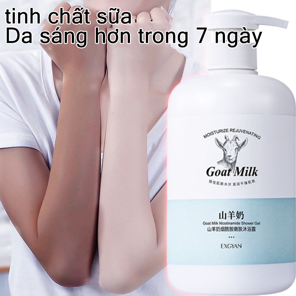 sữa tắm sữa tắm làm trắng 800ml nhanh chóng làm trắng da phục hồi lỗ chân lông làm sạch sâu loại bỏ da chết Niacinamide