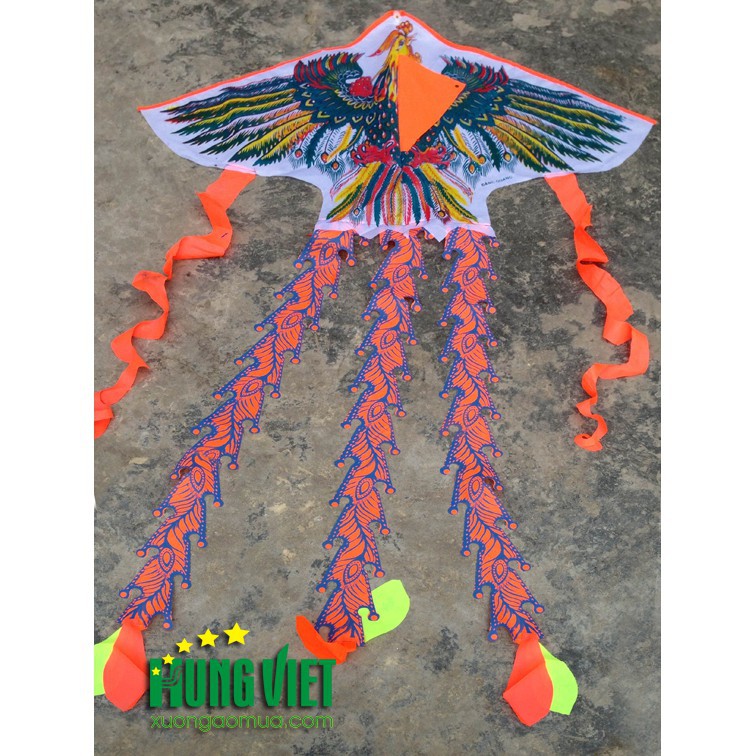 Diều thả hình rồng, phượng, cá mập,... chất liệu vải dù cao cấp